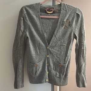 Juicy Couture Cute Grey Button-Up Cardigan